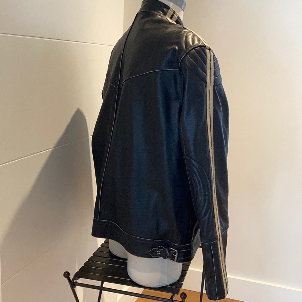 Leather motorcycle jacket - Picture 4 of 10